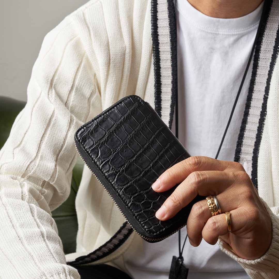 CRISTY SMART MID WLT .5 / CROCO クロコダイル財布