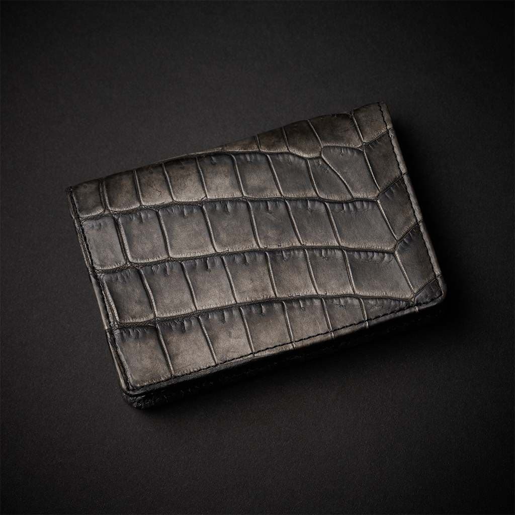 PREMIUM CROCO CARD CASE "EPIGRAPHIA"　sumikuro