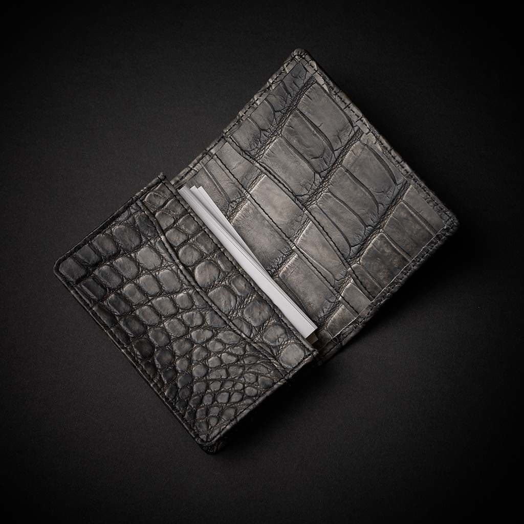 PREMIUM CROCO CARD CASE "EPIGRAPHIA"　sumikuro