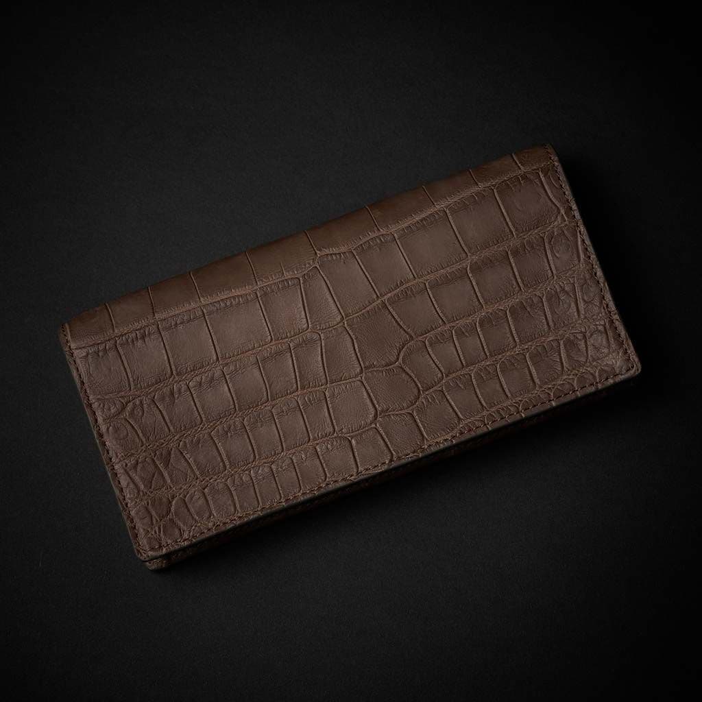 PREMIUM CROCO LONG WALLET "EPIGRAPHIA"　トープ