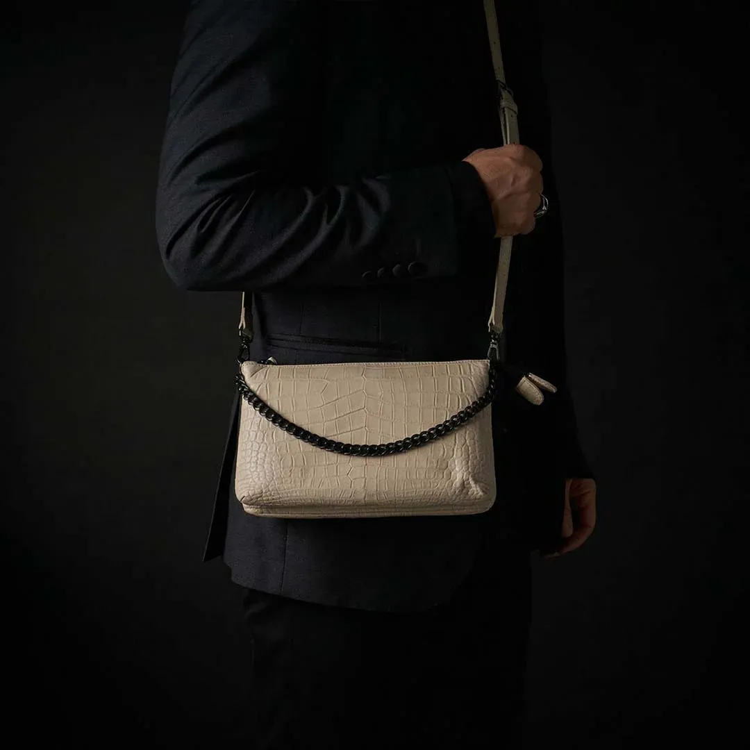 CROCO SHOULDER 「LIBERO」　クリーム