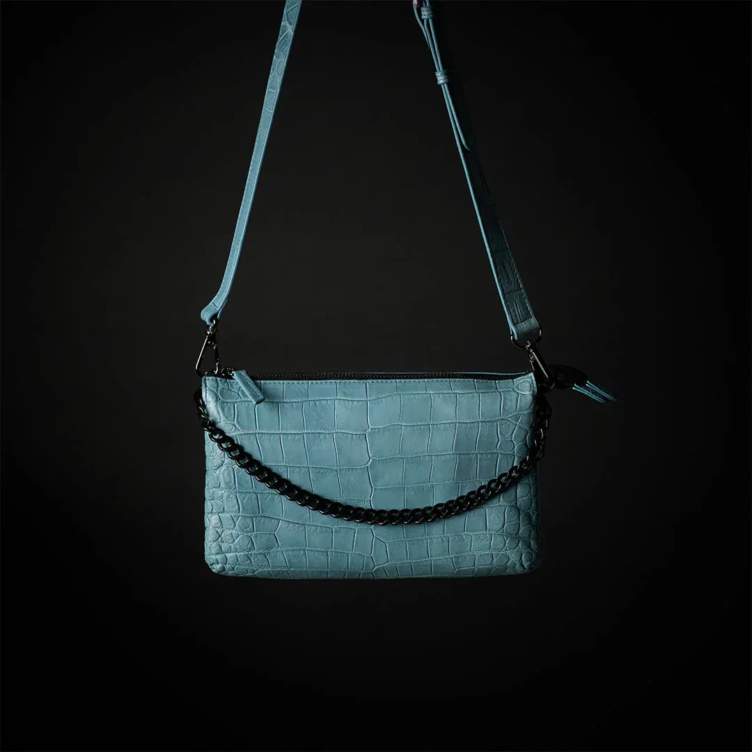 CROCO SHOULDER 「LIBERO」ターコイズ