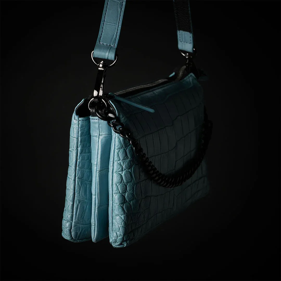 CROCO SHOULDER 「LIBERO」ターコイズ