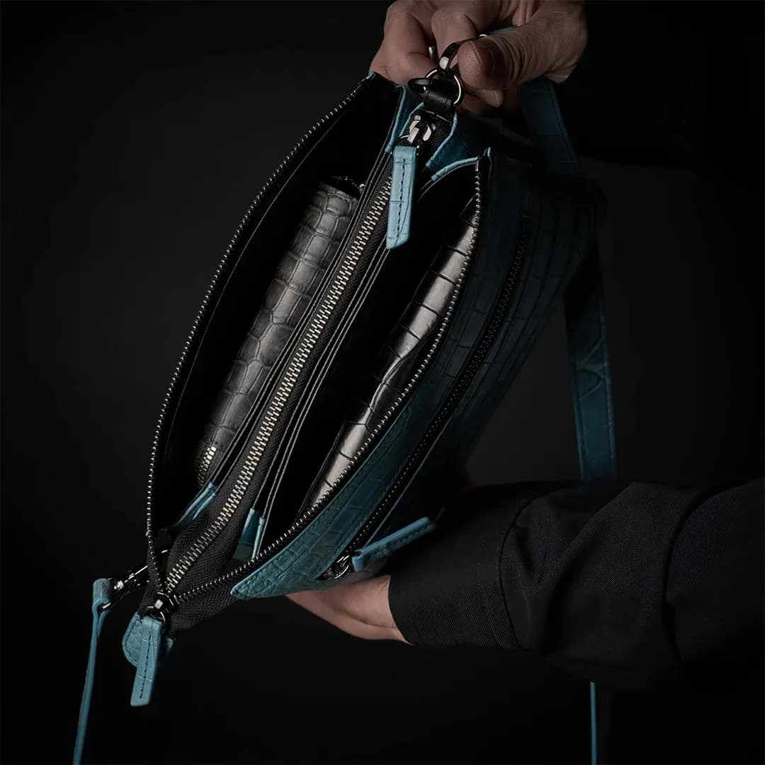 CROCO SHOULDER 「LIBERO」ターコイズ