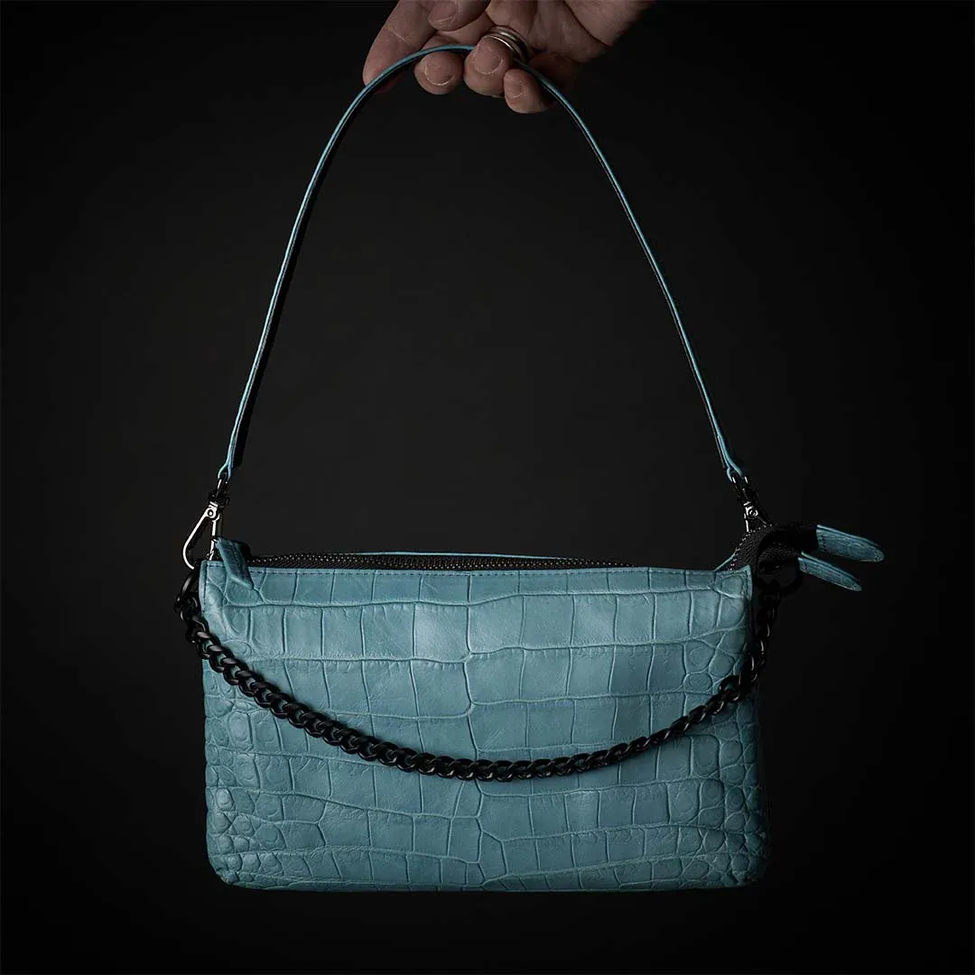 CROCO SHOULDER 「LIBERO」ターコイズ