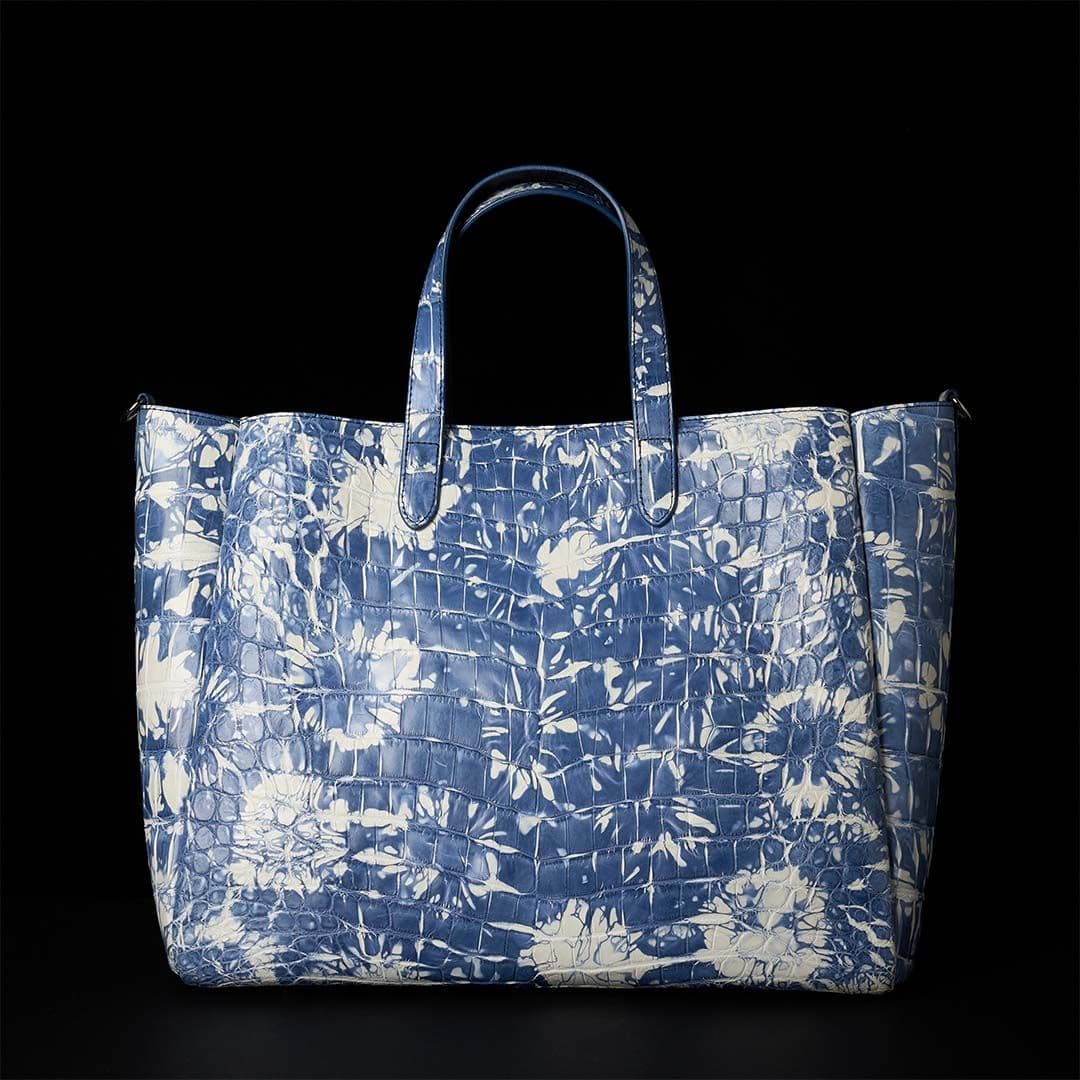 SPARK BLUE CROCO TOTE