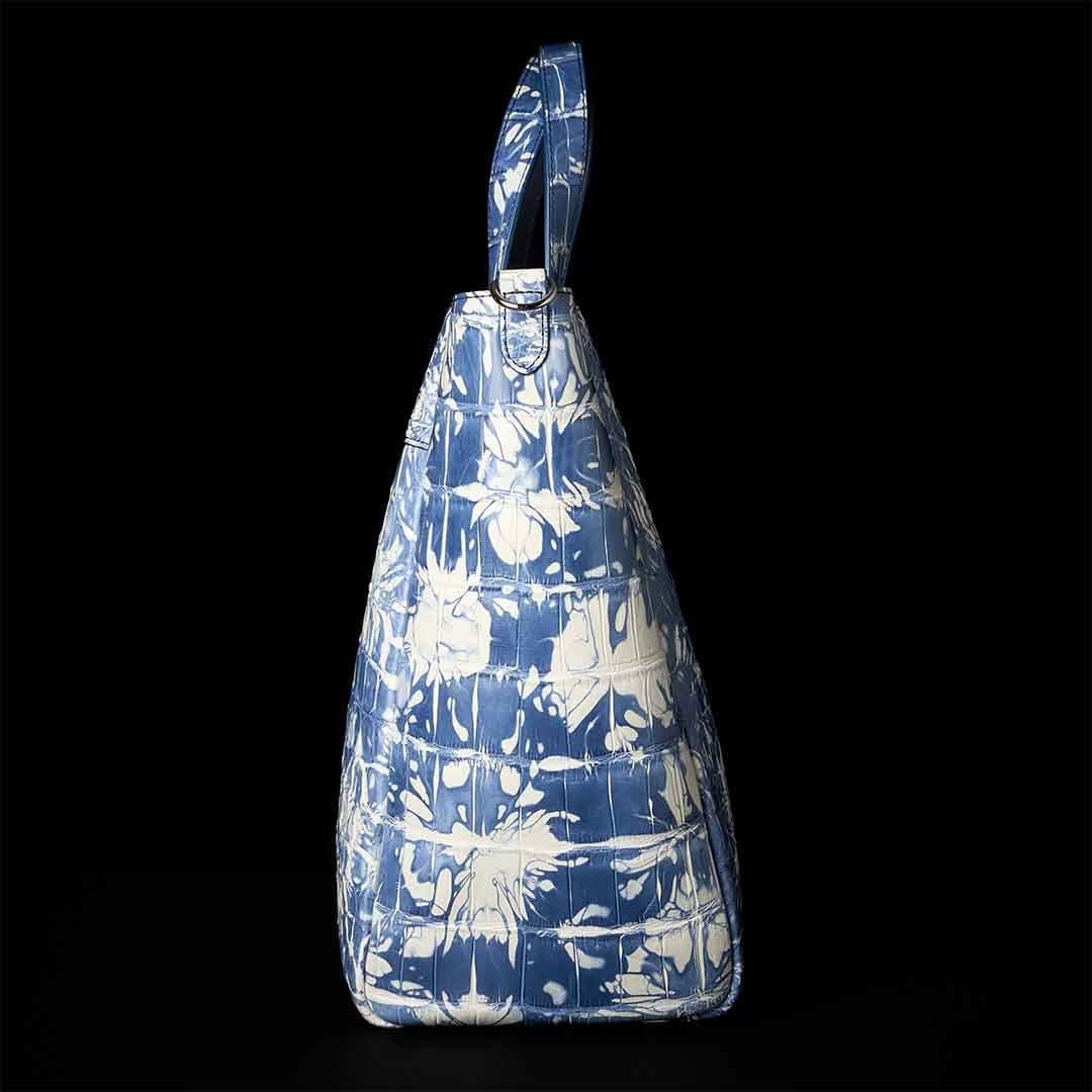 SPARK BLUE CROCO TOTE