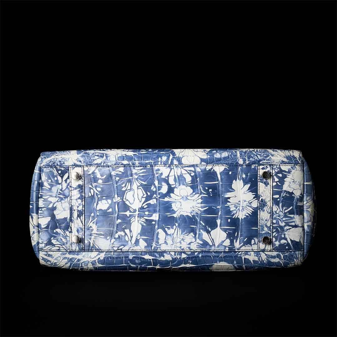 SPARK BLUE CROCO TOTE