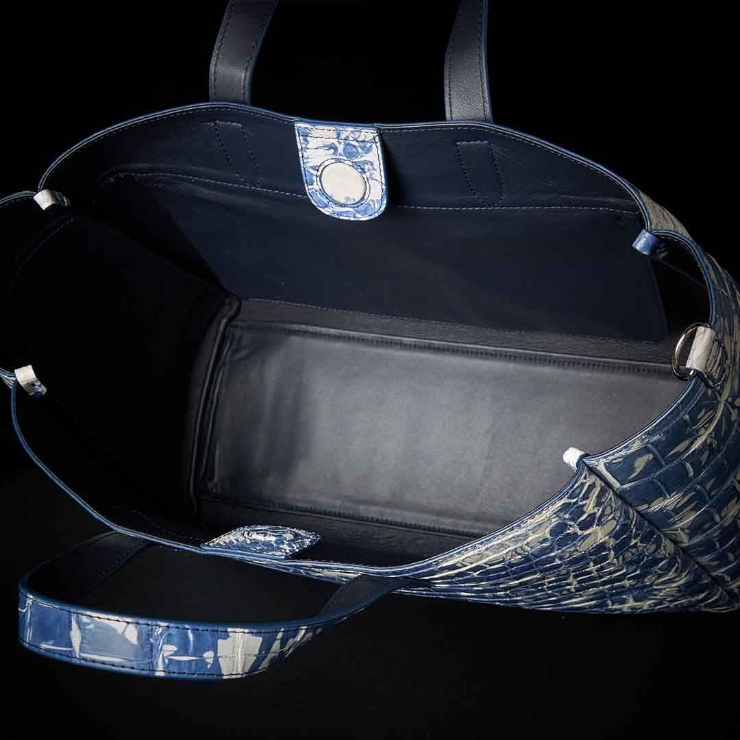 SPARK BLUE CROCO TOTE