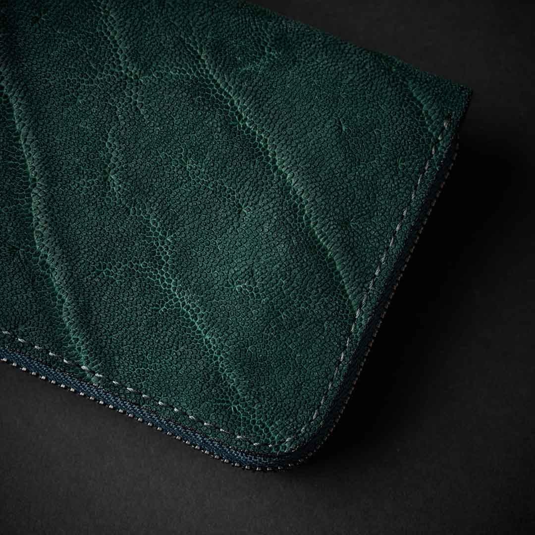 WILD ELEPHANT LONG WLT　エレファントレザー長財布　グリーン