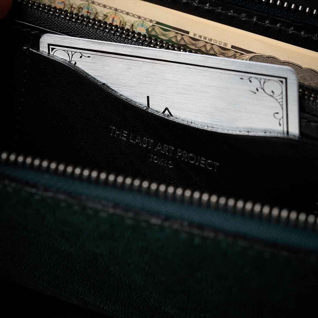 WILD ELEPHANT LONG WLT　エレファントレザー長財布　ブラック