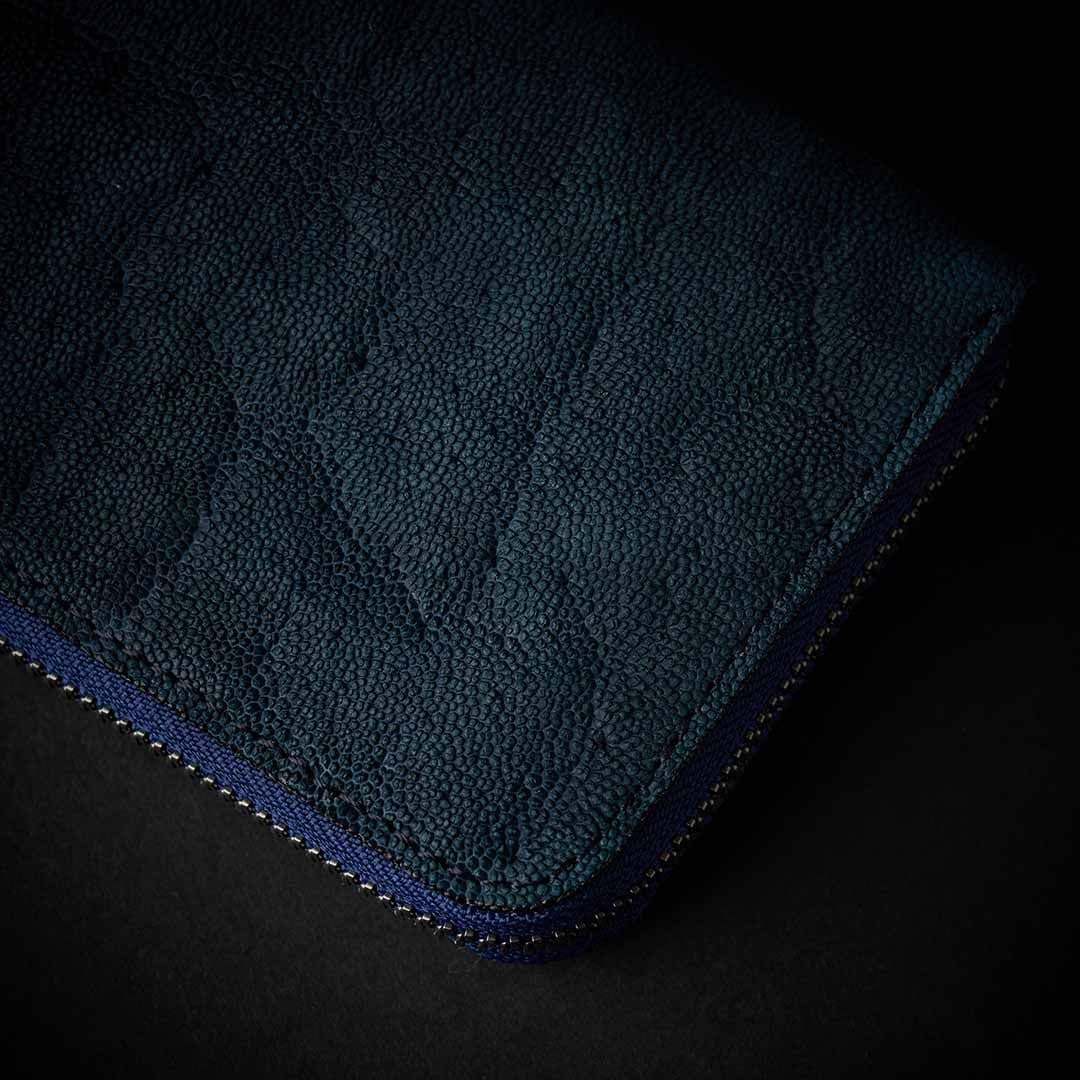 WILD ELEPHANT LONG WLT　エレファントレザー長財布　ネイビー
