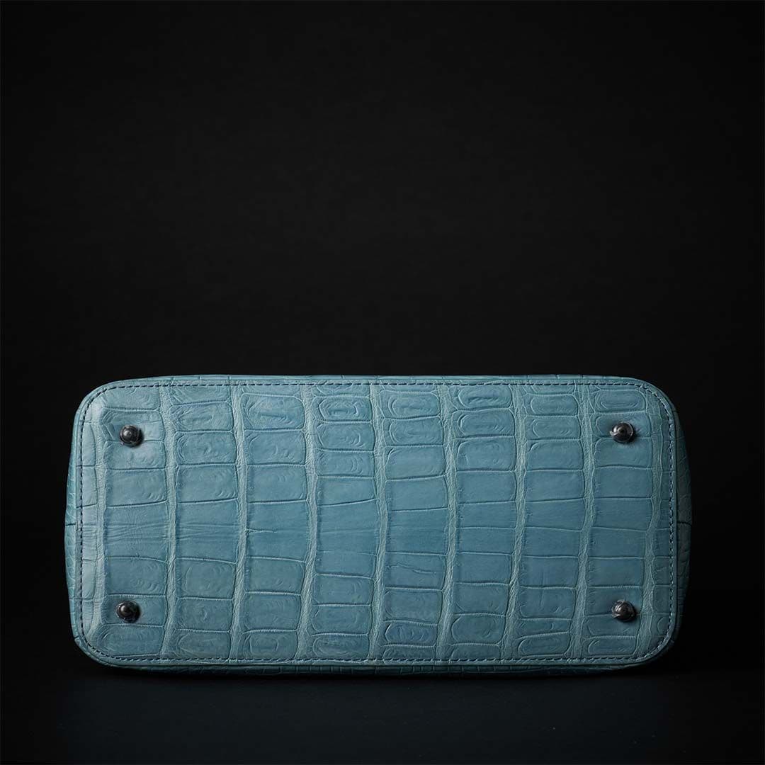 PREMIUM CROCO LOUNGE TOTE 極上クロコダイル トートバッグ_ ターコイズ