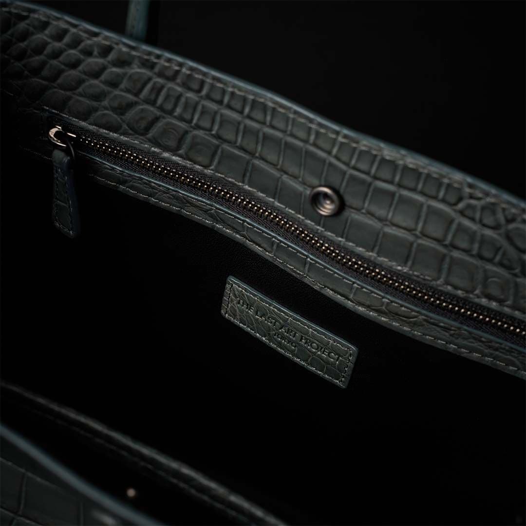PREMIUM CROCO LOUNGE TOTE 極上クロコダイル トートバッグ_ SAGE