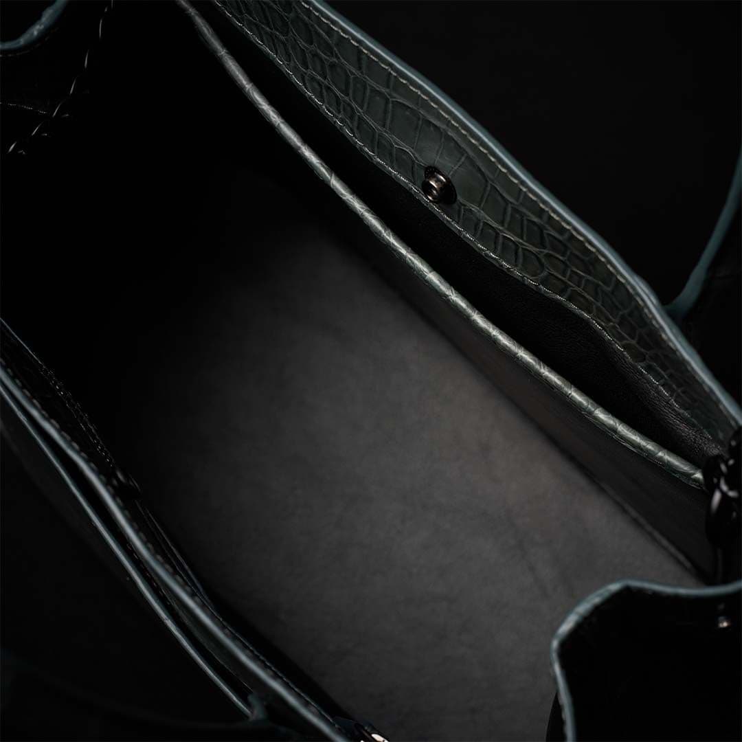 PREMIUM CROCO LOUNGE TOTE 極上クロコダイル トートバッグ_ SAGE