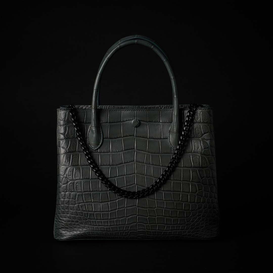 PREMIUM CROCO LOUNGE TOTE 極上クロコダイル トートバッグ_ SAGE
