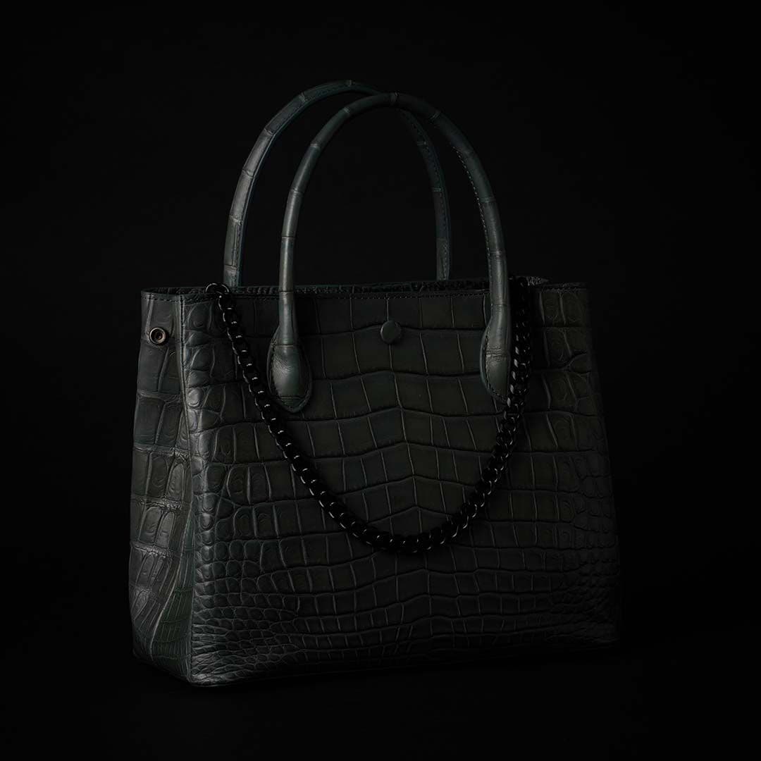 PREMIUM CROCO LOUNGE TOTE 極上クロコダイル トートバッグ_ SAGE