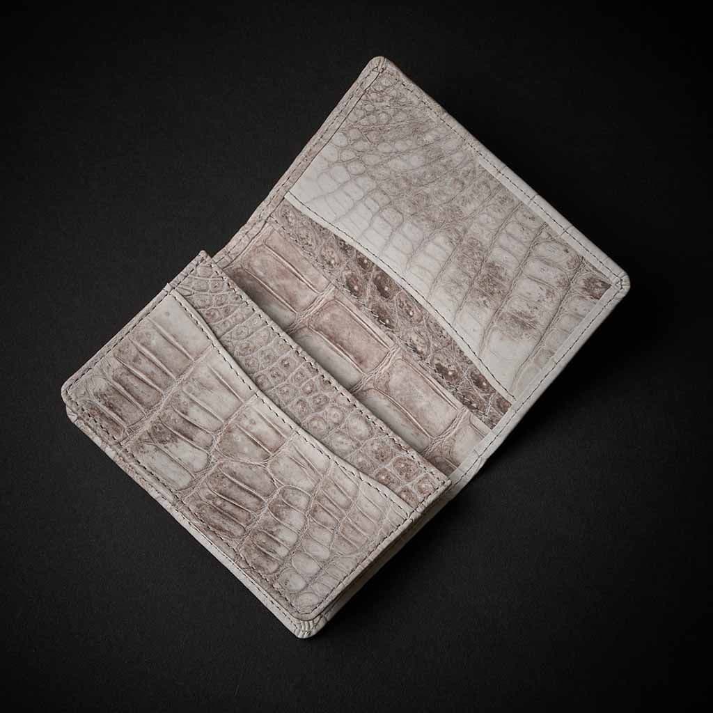 PREMIUM CROCO CARD CASE "EPIGRAPHIA" HIMALAYA