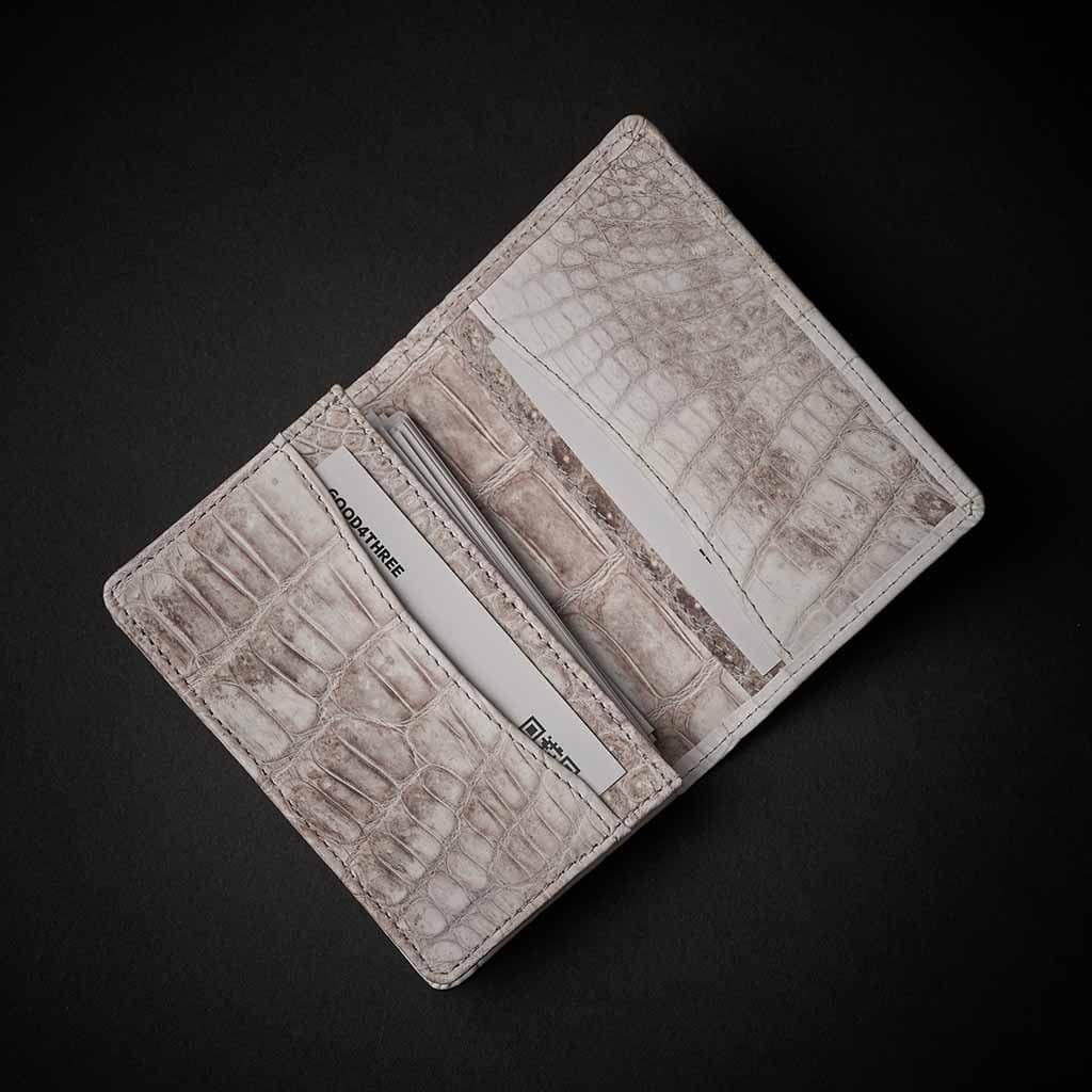 PREMIUM CROCO CARD CASE "EPIGRAPHIA" HIMALAYA