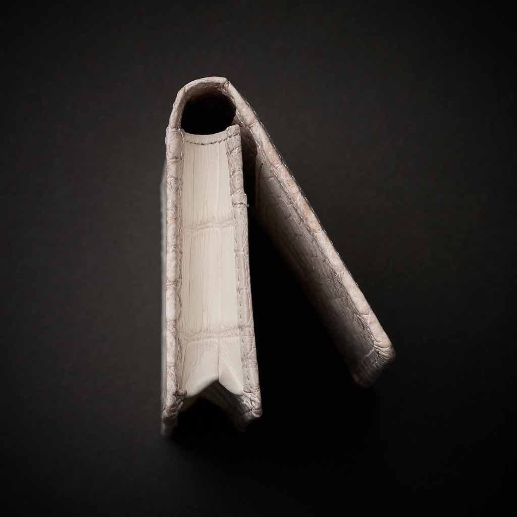 PREMIUM CROCO CARD CASE "EPIGRAPHIA" HIMALAYA