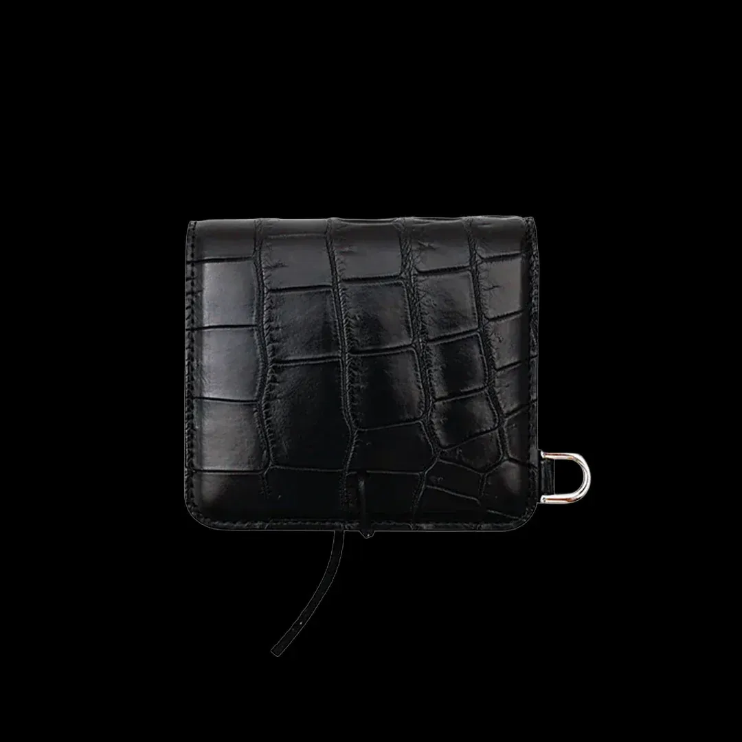 CRISTY WIND COMPACT WLT / CROCO ブラック