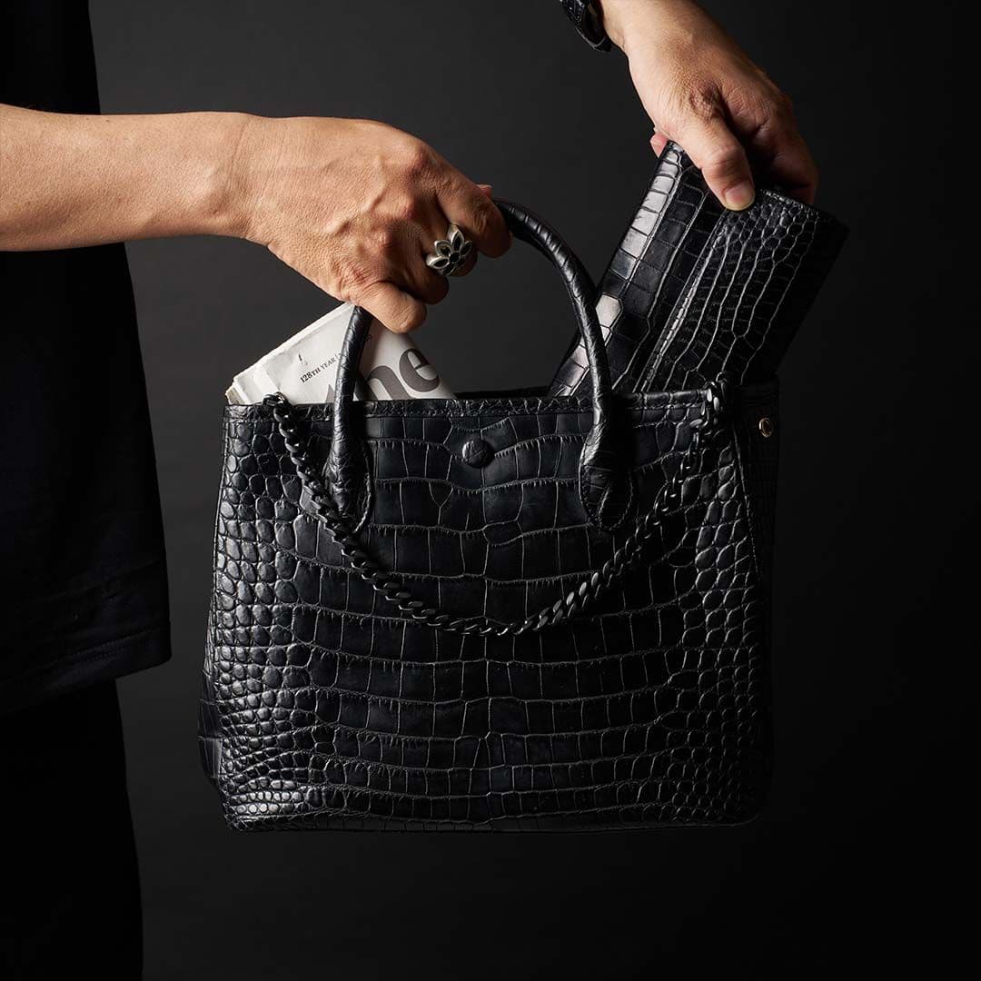 PREMIUM CROCO LOUNGE TOTE 極上クロコダイル トートバッグ