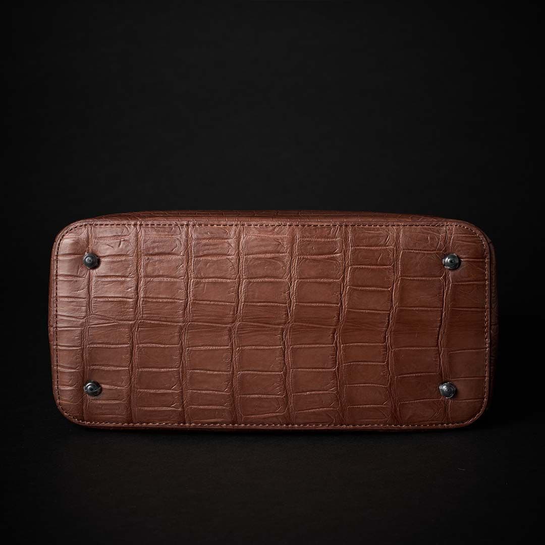 PREMIUM CROCO LOUNGE TOTE 極上クロコダイル トートバッグ_ BROWN
