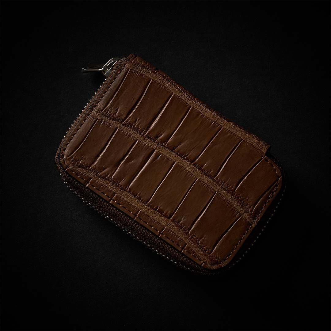 CRISTY COIN CARD WLT / CROCO ブラウン